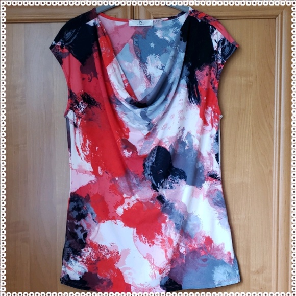 N Natori Tops - N Natori sleeveless sexy drape neckline top